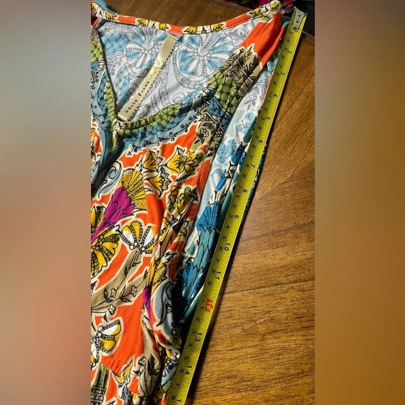 Uncle Frank Sleevless Print Maxi Dress Size Medium Boho Floral - Picture 6 of 8